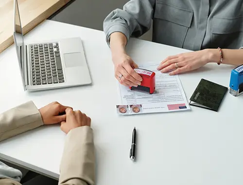 Canada visa refusal letter with guidance on reviewing reasons and planning next steps.