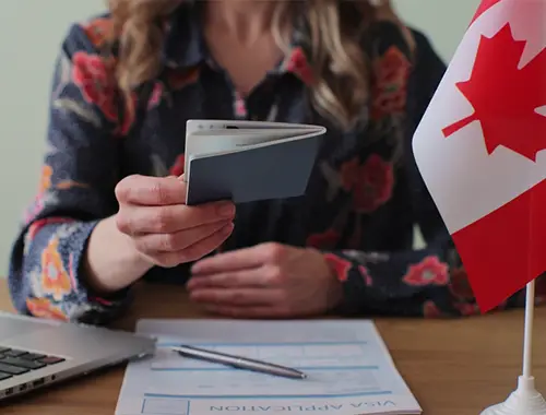 Permanent resident preparing documents for a Canada PR card renewal application